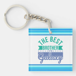 Modern Best Brother Quote Acryl Sleutelhanger