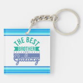 Modern Best Brother Quote Acryl Sleutelhanger (Achterkant)
