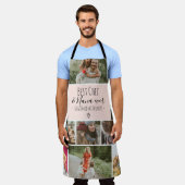 Modern Best chef-kok- en oma-fotocollage raster Schort (Gedragen)