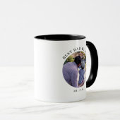 Modern Best Dad By Par Personalized Photo Coffee Mok (Voorkant rechts)