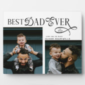 Modern Best Dad Ever 2 Photos Fathers Day Gifts Fotoplaat (Voorkant)