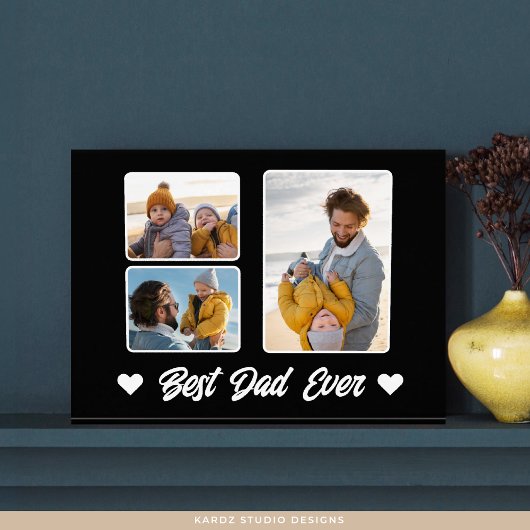Modern Best Dad Ever Photo Collage Photo Block Fotoblokken