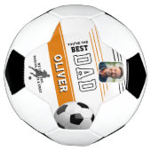 Modern Best Dad Father Keepsake Foto Football Voetbal (Gedraaid)