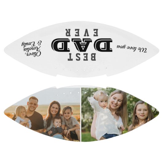 Modern Best Dad Typography Vader Day 2 Foto American Football (Panelen)