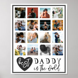 Modern Best Daddy 16 Foto Poster