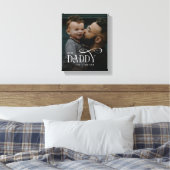 Modern Best Daddy Ever Photo Personalized Canvas Afdruk (Insitu (Slaapkamer))