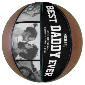 Modern BEST DADDY OOIT Cool Trendy Photo Collage Basketbal (Verticaal)