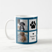 Modern Best Dog Dad 4 Foto Koffiemok (Links)