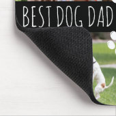 Modern BEST DOG DAD 8 foto's gepersonaliseerd Muismat (Hoek)