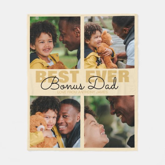 Modern Best Ever Bonus | Fotocollage Fleece Deken (Voorkant)