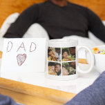 Modern Best Ever Bonus | Fotocollage Koffiemok<br><div class="desc">A cool gift for fathers day or a birthday, this cool mug is the perfect keepsake for Dads, stepdads, new dads, bonus dads, grandads and dog dads. The mug features 4 foto's and the template message reads 'BEST EVER BONUS DAD' and is personalized with your childs name. All doen stijlen,...</div>