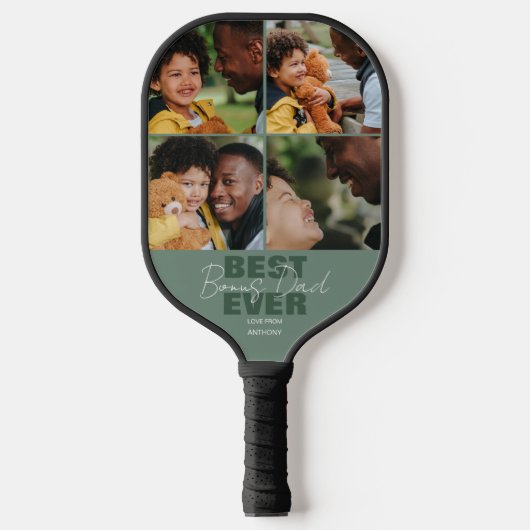 Modern Best Ever Bonus | Fotocollage Pickleball Paddle (Voorkant)