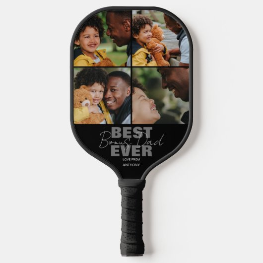 Modern Best Ever Bonus | Fotocollage Pickleball Paddle (Voorkant)