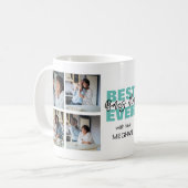 Modern Best Ever Bonus Mam | Fotocollage Koffiemok (Voorkant links)