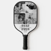 Modern Best Ever Bonus Mam | Fotocollage Pickleball Paddle (Achterkant)