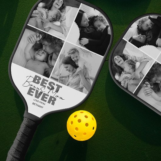 Modern Best Ever Bonus Mam | Fotocollage Pickleball Paddle