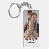 Modern Best Ever Grandpa | Foto-Sleutelhanger Sleutelhanger (Voorkant Links)