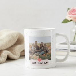 Modern Best Family Ever Photo Coffee Mug Gift Koffiemok