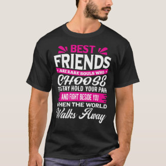 Modern Best Friend Typography T-shirt