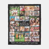 Modern BEST FRIENDS 30 Foto Collage Persoonlijk Fleece Deken (Voorkant)
