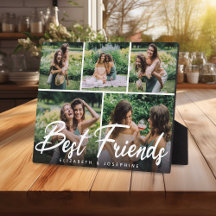 Modern 'Best Friends' 5 Foto Collage Gift
