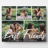 Modern 'Best Friends' 5 Foto Collage Gift Fotoplaat (Voorkant)