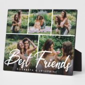Modern 'Best Friends' 5 Foto Collage Gift Fotoplaat (Zijkant)