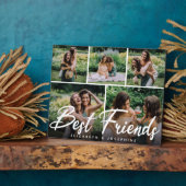 Modern 'Best Friends' 5 Foto Collage Gift Fotoplaat (Zijkant)
