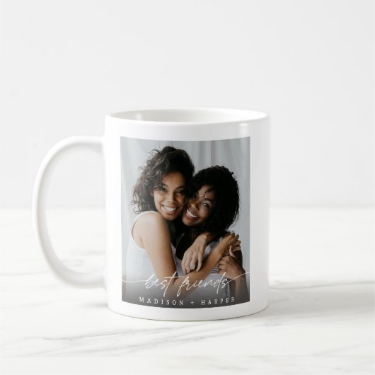 Modern Best Friends BFF-foto-script Koffiemok (Links)