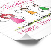 Modern BEST FRIENDS FOREVER 1 Photo Collage Plaque Foto Afdruk (Hoek)