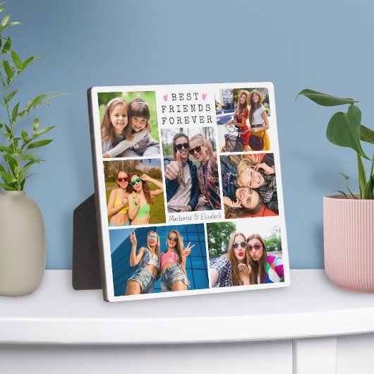 Modern BEST FRIENDS FOREVER 7 Foto Collage Fotoplaat