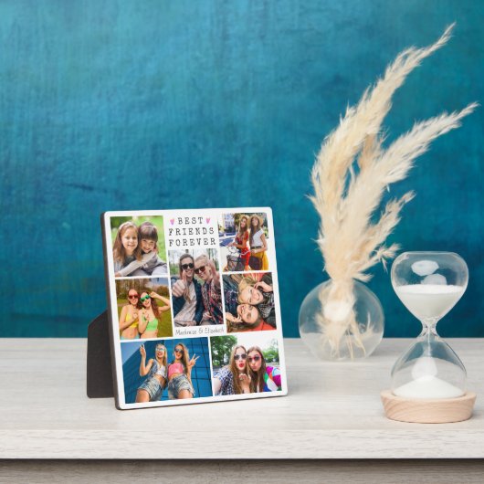 Modern BEST FRIENDS FOREVER 7 Foto Collage Fotoplaat (Insitu)