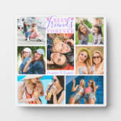 Modern BEST FRIENDS FOREVER 7 Foto Paars Roze Fotoplaat (Voorkant)