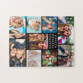 Modern BEST FRIENDS FOREVER 9 Photo Collage Black Legpuzzel (Horizontaal)