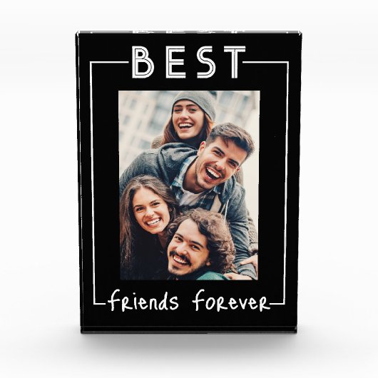 Modern Best Friends Forever Besties BFF Fotoblokken (Voorkant)