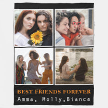 Modern Best Friends Forever Foto Collage | Bestie
