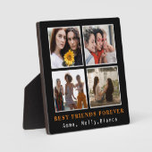 Modern Best Friends Forever Foto Collage | Bestie Fotoplaat (Voorkant)