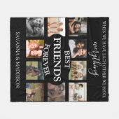 Modern | Best Friends Forever | Foto Collage Fleece Deken (Voorkant (Horizontaal))