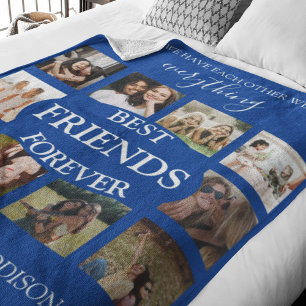Modern Best Friends Forever Foto Collage Fleece Deken