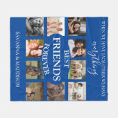 Modern | Best Friends Forever | Foto Collage Fleece Deken (Voorkant (Horizontaal))