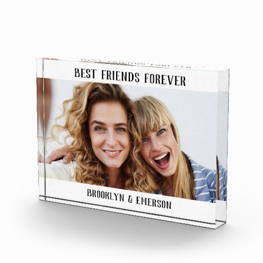 Modern Best Friends Forever Photo Block Fotoblokken (Rechts)