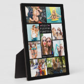 Modern BEST FRIENDS FOREVER Photo Collage Black Fotoplaat (Zijkant)