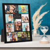 Modern BEST FRIENDS FOREVER Photo Collage Black Fotoplaat (Zijkant)