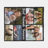 Modern BEST FRIENDS FOREVER Photo Collage Fleece Deken (Voorkant (Horizontaal))