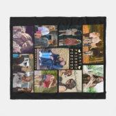 Modern BEST FRIENDS FOREVER Photo Collage Fleece Deken (Voorkant (Horizontaal))