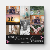 Modern BEST FRIENDS FOREVER Photo Collage Fotoplaat (Voorkant)