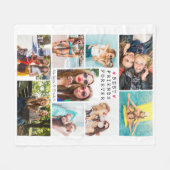 Modern BEST FRIENDS FOREVER Photo Collage Names Fleece Deken (Voorkant (Horizontaal))