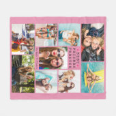Modern BEST FRIENDS FOREVER Photo Collage Names Fleece Deken (Voorkant (Horizontaal))