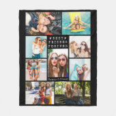 Modern BEST FRIENDS FOREVER Photo Collage Names Fleece Deken (Voorkant)
