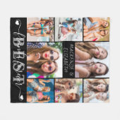 Modern BEST FRIENDS FOREVER Script 8 Foto Fleece Deken (Voorkant (Horizontaal))